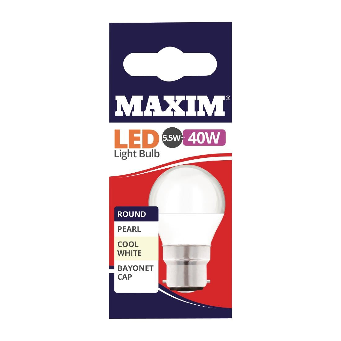 FW514 Maxim LED Round BC Cool White Light Bulb 6/40w JD Catering Equipment Solutions Ltd
