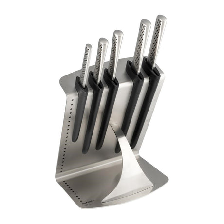 FW536 Global Knives Ukon Range 6 Piece Knife Block Set JD Catering Equipment Solutions Ltd