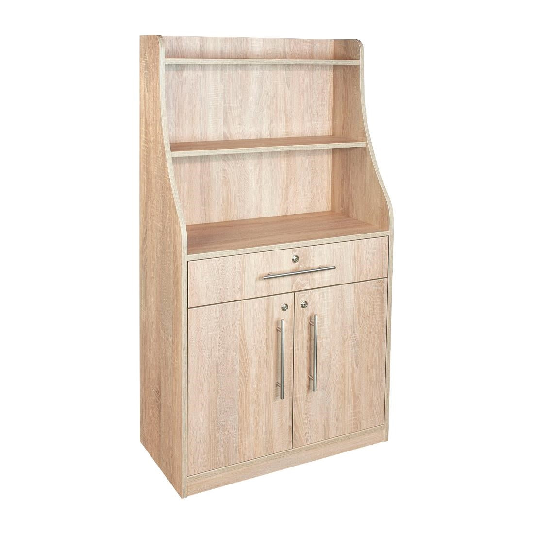 FW543 Waiter Station Oak Finish JD Catering Equipment Solutions Ltd