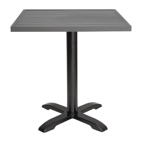 FW597 Bolero Aluminium Square Table Top Dark Grey 700mm JD Catering Equipment Solutions Ltd