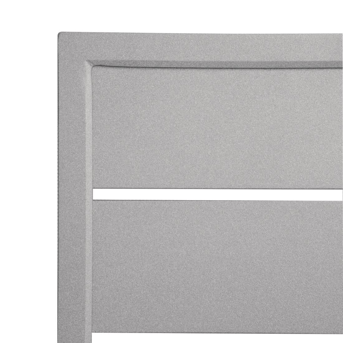 FW598 Bolero Aluminium Square Table Top Light Grey 700mm JD Catering Equipment Solutions Ltd