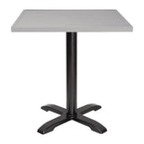 FW598 Bolero Aluminium Square Table Top Light Grey 700mm JD Catering Equipment Solutions Ltd