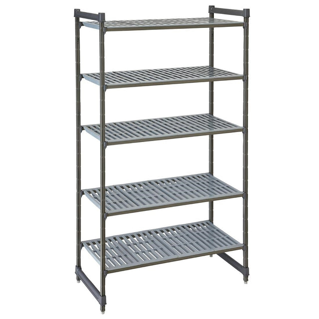 FW644 Cambro Camshelving Basics Plus 5 Tier Shelving Starter Unit 2140 x 915 x 540mm JD Catering Equipment Solutions Ltd