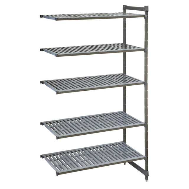 FW662 Cambro Camshelving Basics Plus Add-On Unit 5 Tier With Vented Shelves 2140H x 1175W x 460D mm JD Catering Equipment Solutions Ltd