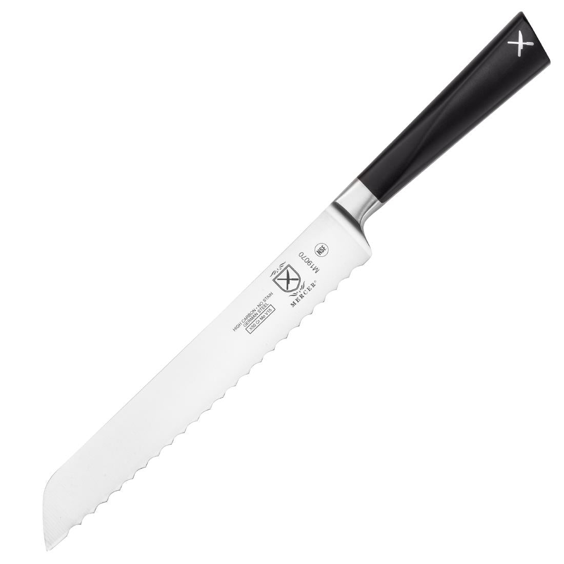 FW704 Mercer Culinary ZuM Precision Forged Bread Knife Wavy Edge 20.5cm JD Catering Equipment Solutions Ltd