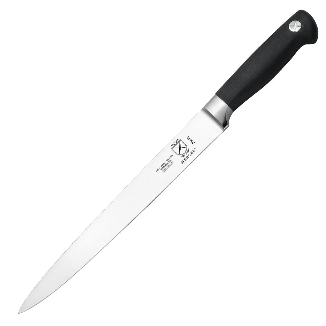 FW709 Mercer Culinary Genesis Precision Forged Carving Knife Granton Edge 25.5cm JD Catering Equipment Solutions Ltd