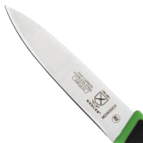 FW739 Mercer Culinary Millennia Slim Paring Knife Green 7.6cm JD Catering Equipment Solutions Ltd