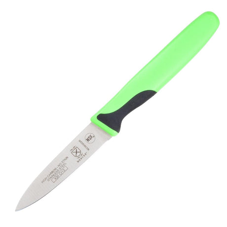 FW739 Mercer Culinary Millennia Slim Paring Knife Green 7.6cm JD Catering Equipment Solutions Ltd