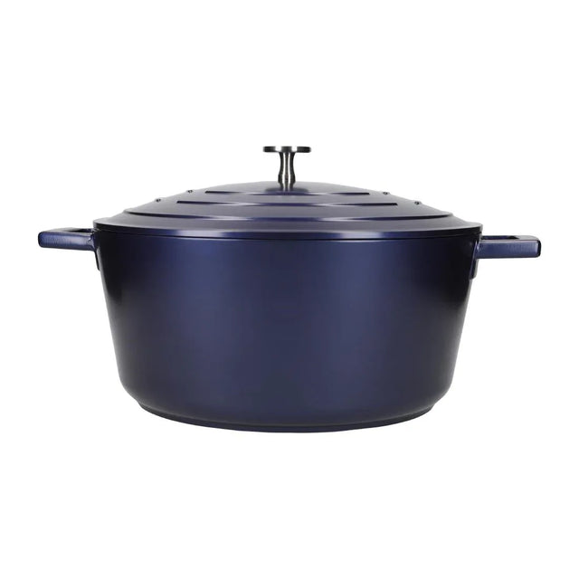 FW793 Masterclass Casserole Dish Metallic Blue 5Ltr - JD Catering Equipment Solutions Ltd