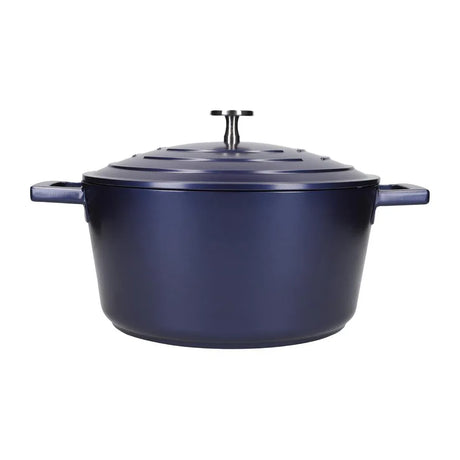 FW795 Masterclass Casserole Dish Metallic Blue 4Ltr - JD Catering Equipment Solutions Ltd