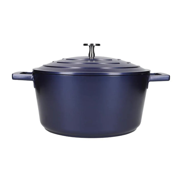 FW795 Masterclass Casserole Dish Metallic Blue 4Ltr - JD Catering Equipment Solutions Ltd