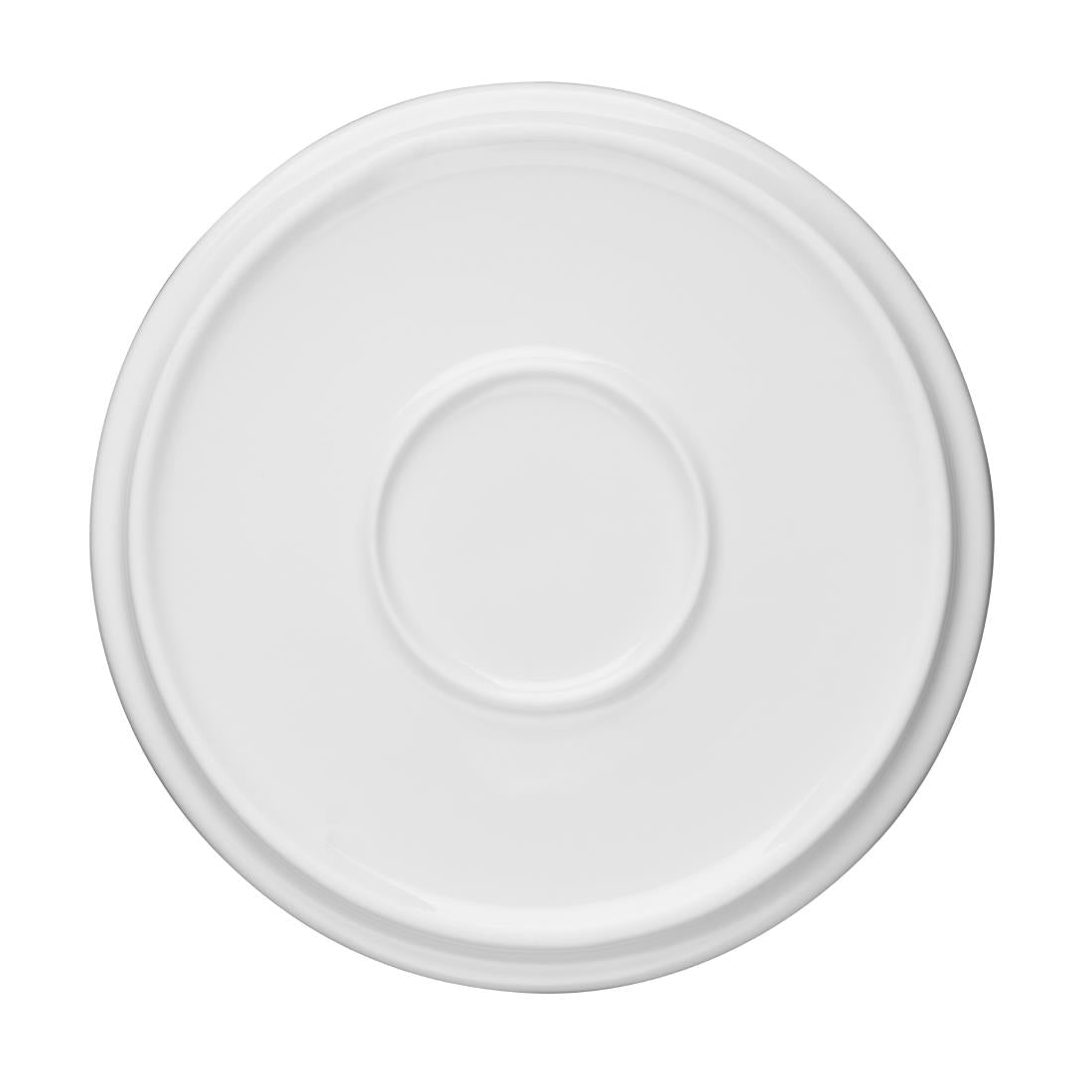 FW812 Olympia Whiteware Flat Round Plates 150mm (Pack of 6) JD Catering Equipment Solutions Ltd