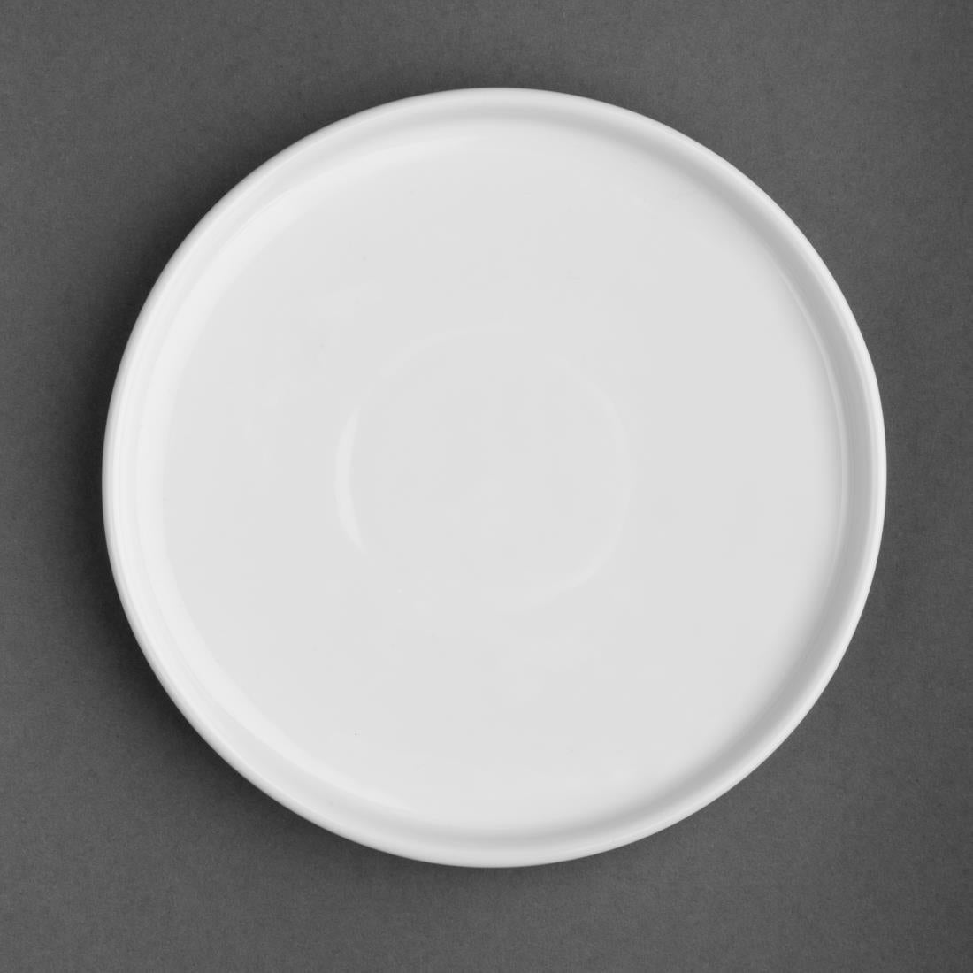 FW812 Olympia Whiteware Flat Round Plates 150mm (Pack of 6) JD Catering Equipment Solutions Ltd