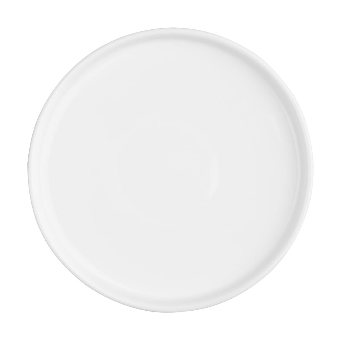 FW813 Olympia Whiteware Flat Round Plates 210mm (Pack of 6) JD Catering Equipment Solutions Ltd