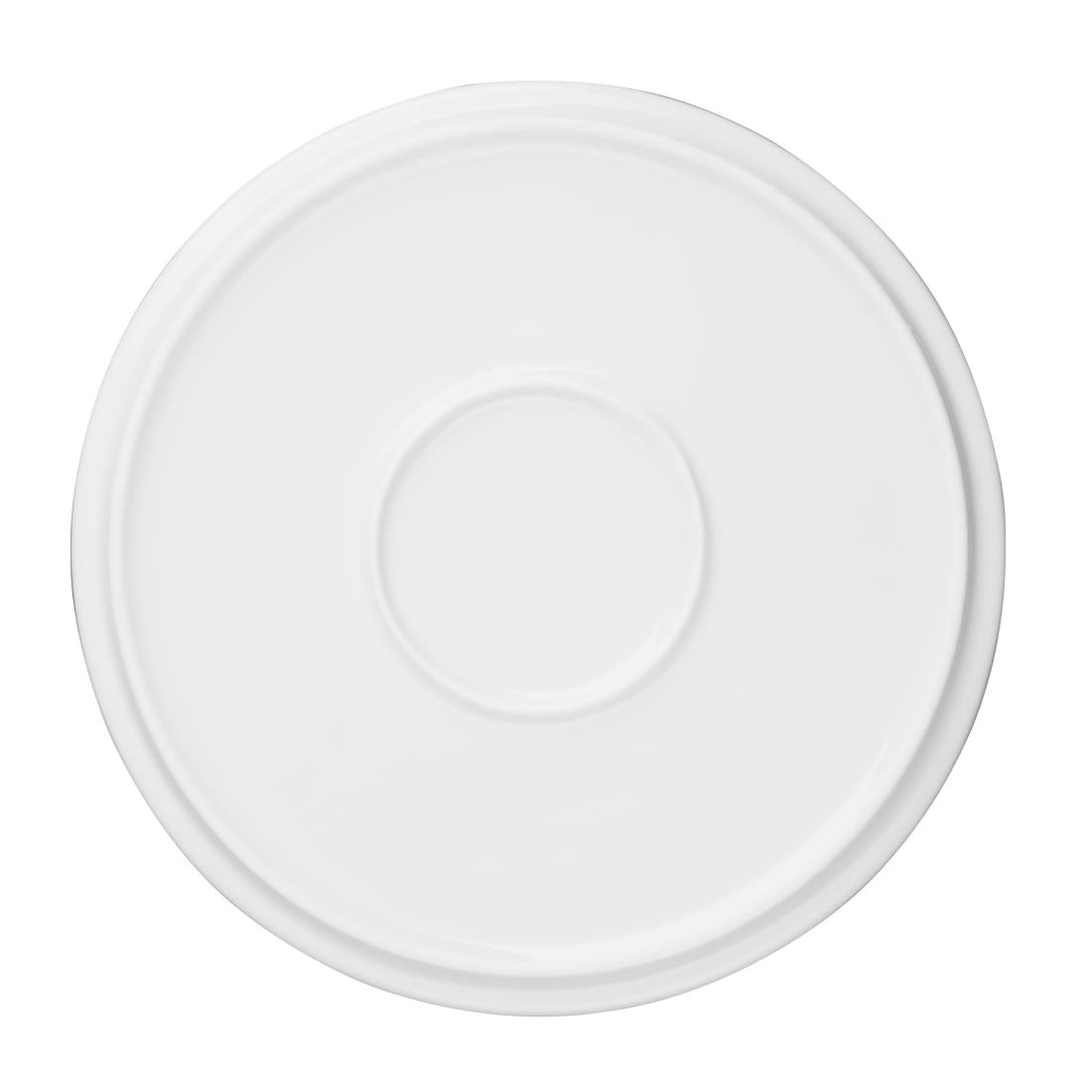 FW813 Olympia Whiteware Flat Round Plates 210mm (Pack of 6) JD Catering Equipment Solutions Ltd