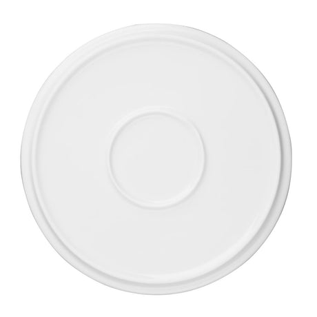 FW813 Olympia Whiteware Flat Round Plates 210mm (Pack of 6) JD Catering Equipment Solutions Ltd