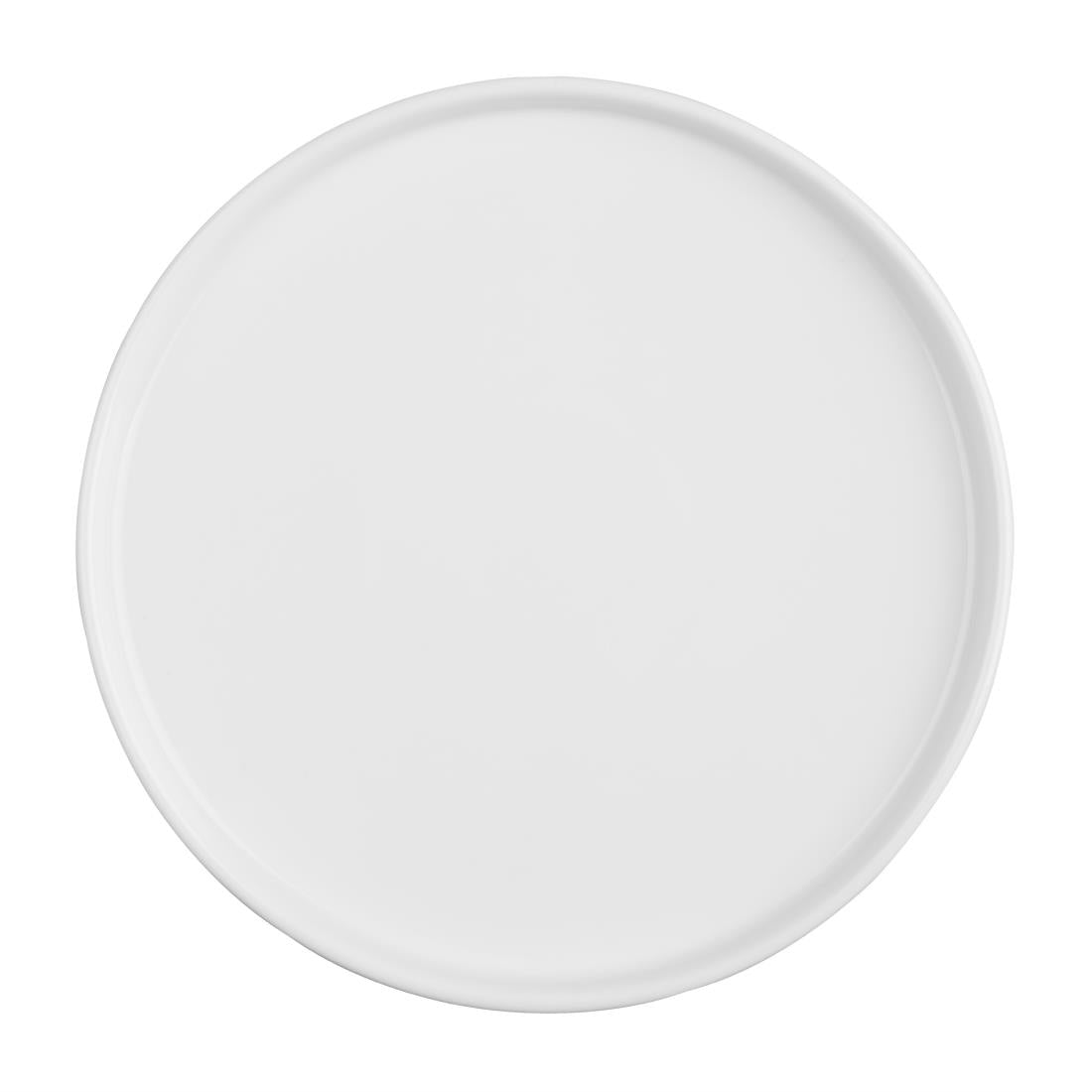 FW814 Olympia Whiteware Flat Round Plate 268mm (Pack of 4) JD Catering Equipment Solutions Ltd