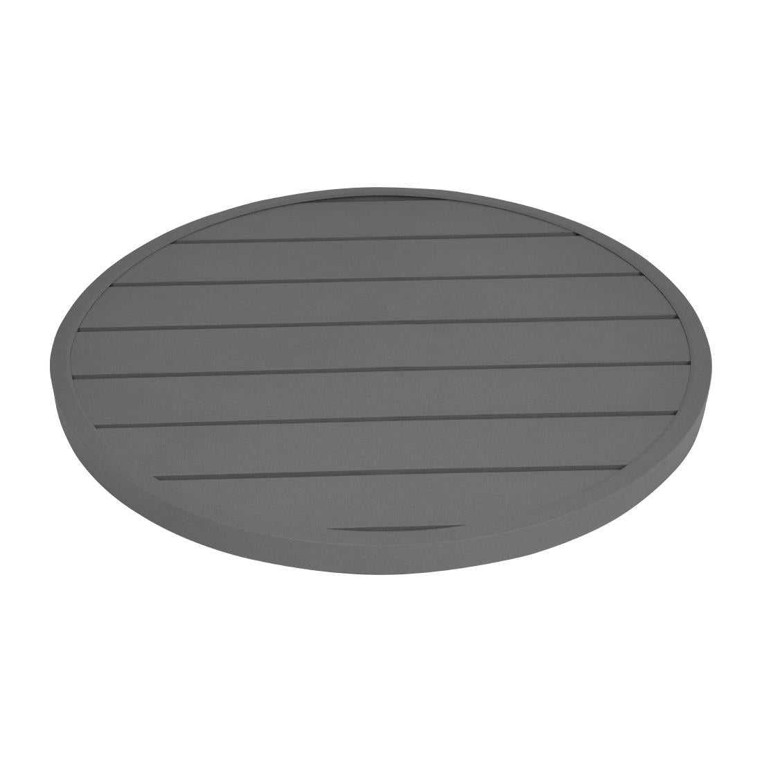 FX037 Bolero Aluminium Round Table Top Dark Grey 580mm JD Catering Equipment Solutions Ltd