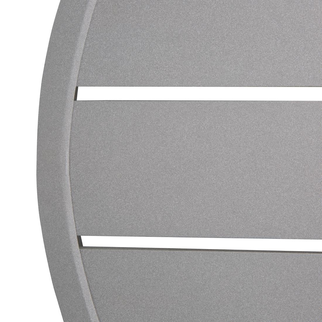 FX038 Bolero Aluminium Round Table Top Light Grey 580mm JD Catering Equipment Solutions Ltd