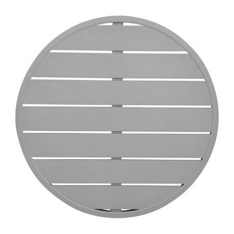 FX038 Bolero Aluminium Round Table Top Light Grey 580mm JD Catering Equipment Solutions Ltd