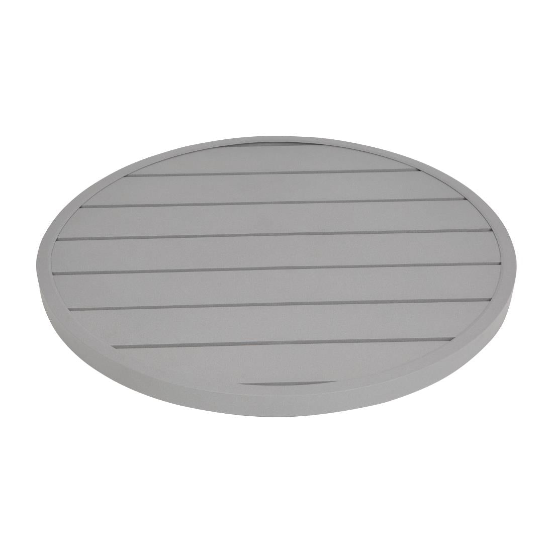 FX038 Bolero Aluminium Round Table Top Light Grey 580mm JD Catering Equipment Solutions Ltd