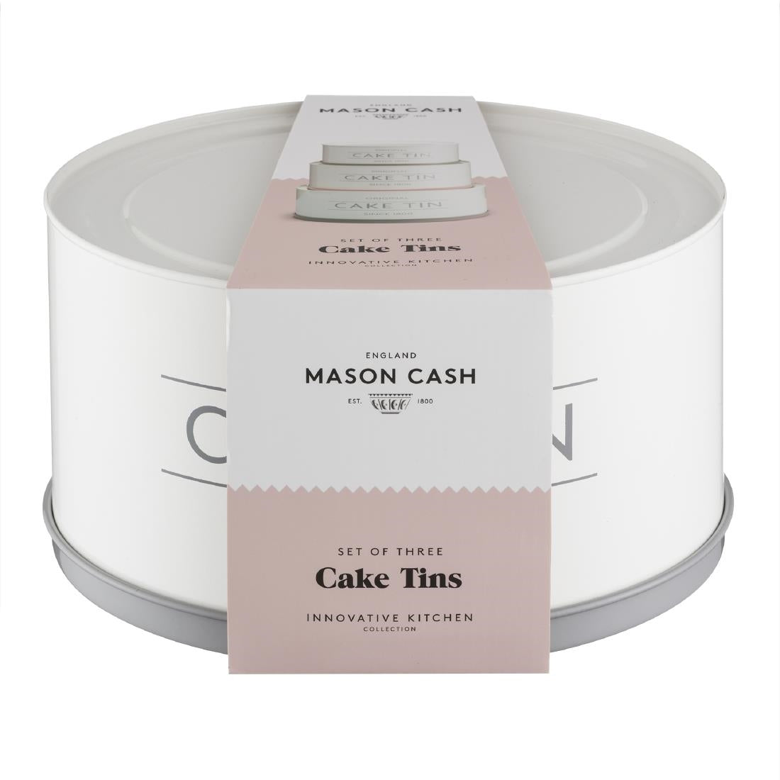 FX040 Mason Cash Innovative Kitchen Collection Set of 3 Cake Storage Tins JD Catering Equipment Solutions Ltd