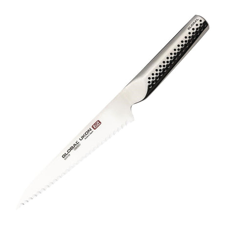 FX056 Global Knives Ukon Range Utility Knife Scalloped 15cm JD Catering Equipment Solutions Ltd