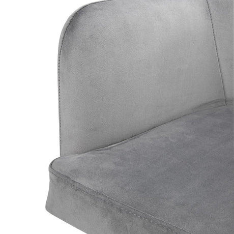 FX071 Bolero Lia Velvet Effect Chairs Grey (Set of 2) JD Catering Equipment Solutions Ltd