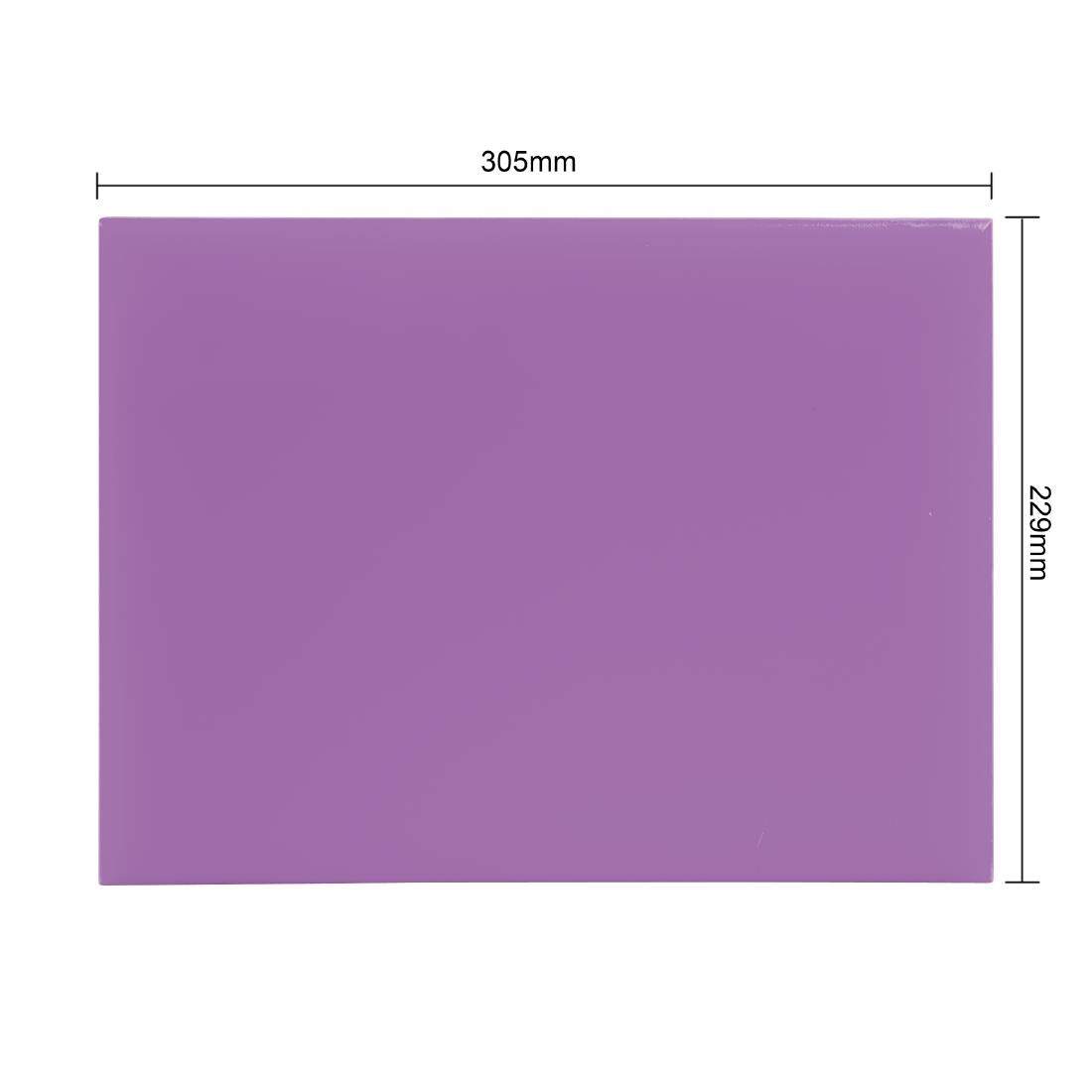 FX100 Hygiplas High Density Chopping Board Small Purple - 229x305x12mm JD Catering Equipment Solutions Ltd