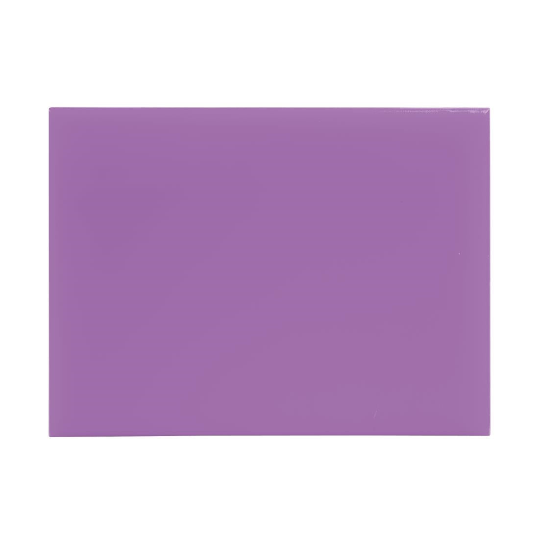 FX100 Hygiplas High Density Chopping Board Small Purple - 229x305x12mm JD Catering Equipment Solutions Ltd