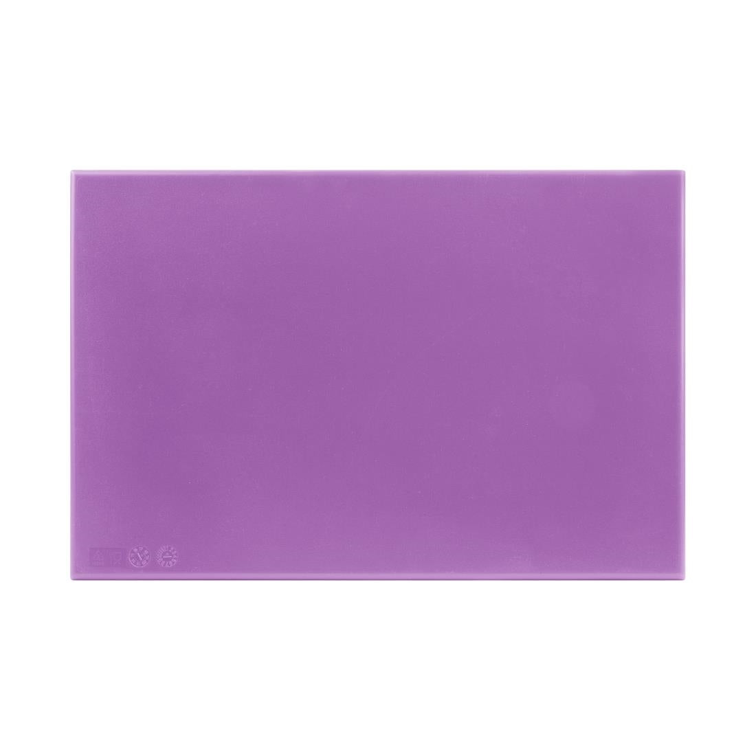 FX102 Hygiplas High Density Chopping Board Purple - 450x300x25mm JD Catering Equipment Solutions Ltd