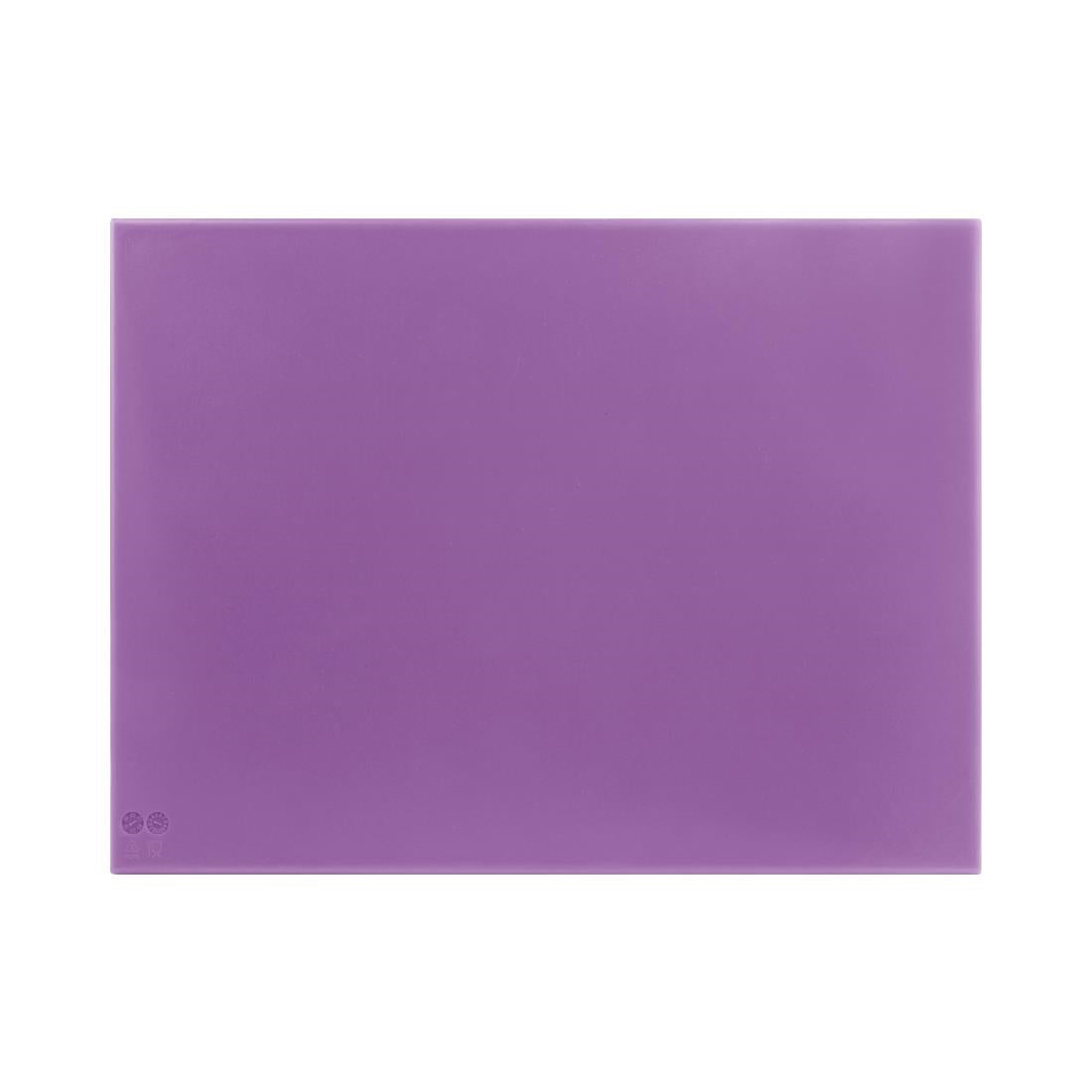 FX103 Hygiplas High Density Chopping Board Purple - 600x450x12mm JD Catering Equipment Solutions Ltd