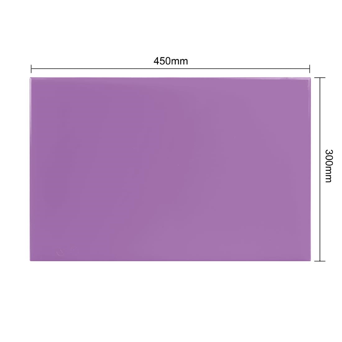 FX105 Hygiplas Anti-bacterial High Density Chopping Board Purple - 450x300x10mm JD Catering Equipment Solutions Ltd