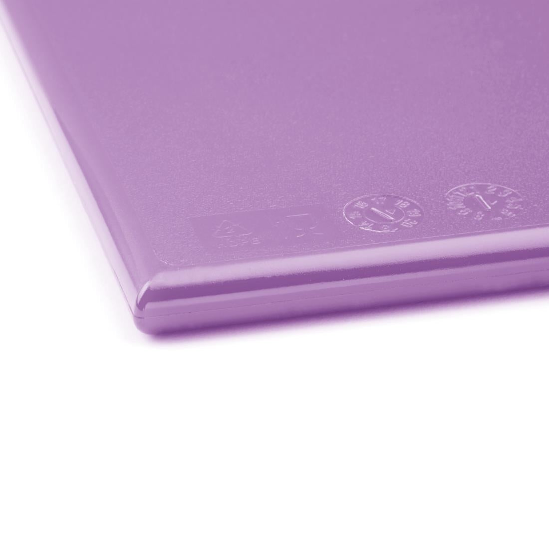 FX105 Hygiplas Anti-bacterial High Density Chopping Board Purple - 450x300x10mm JD Catering Equipment Solutions Ltd