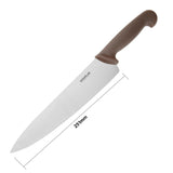 FX111 Hygiplas Cooks Knife Brown 25.4cm JD Catering Equipment Solutions Ltd