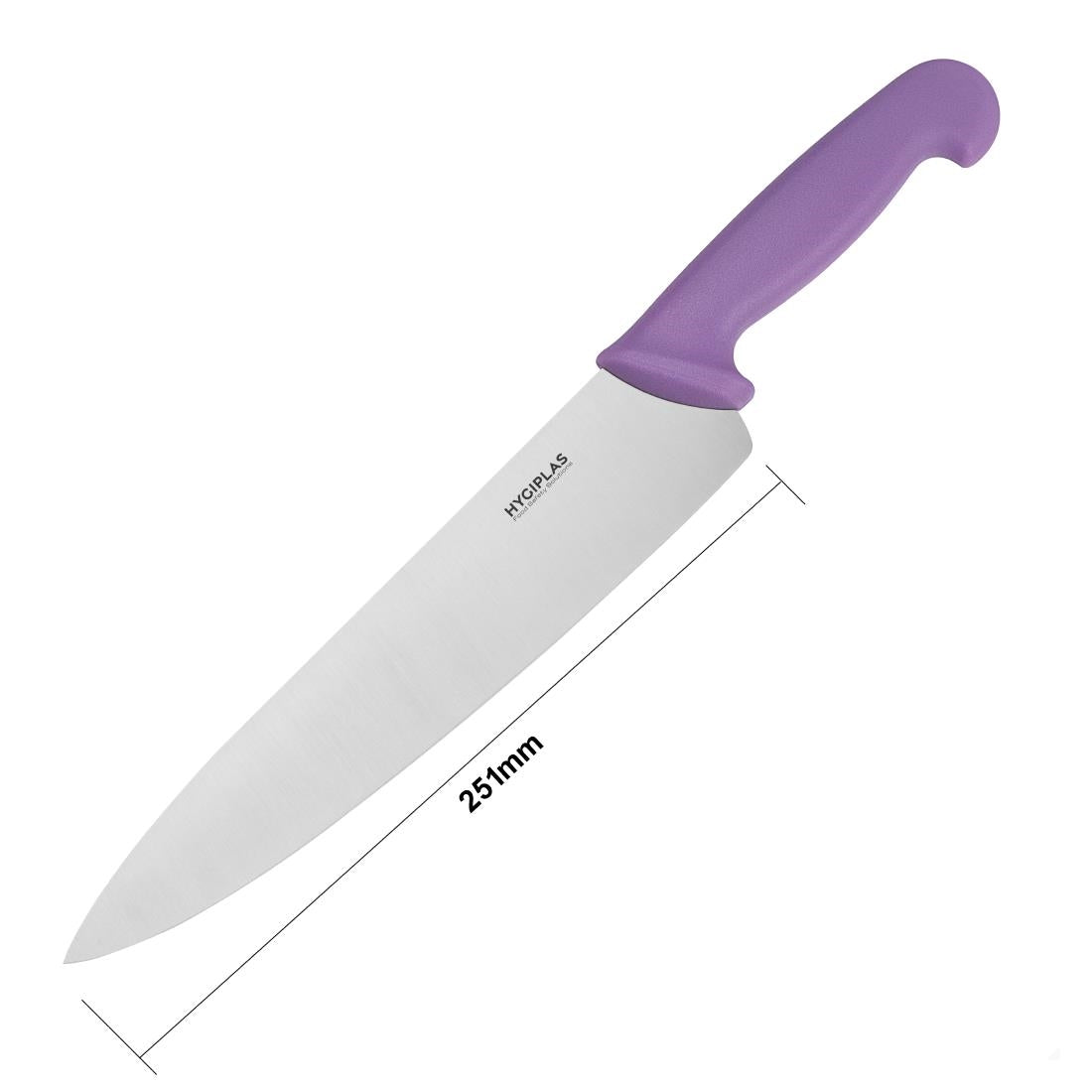 FX112 Hygiplas Cooks Knife Purple 25.4cm JD Catering Equipment Solutions Ltd