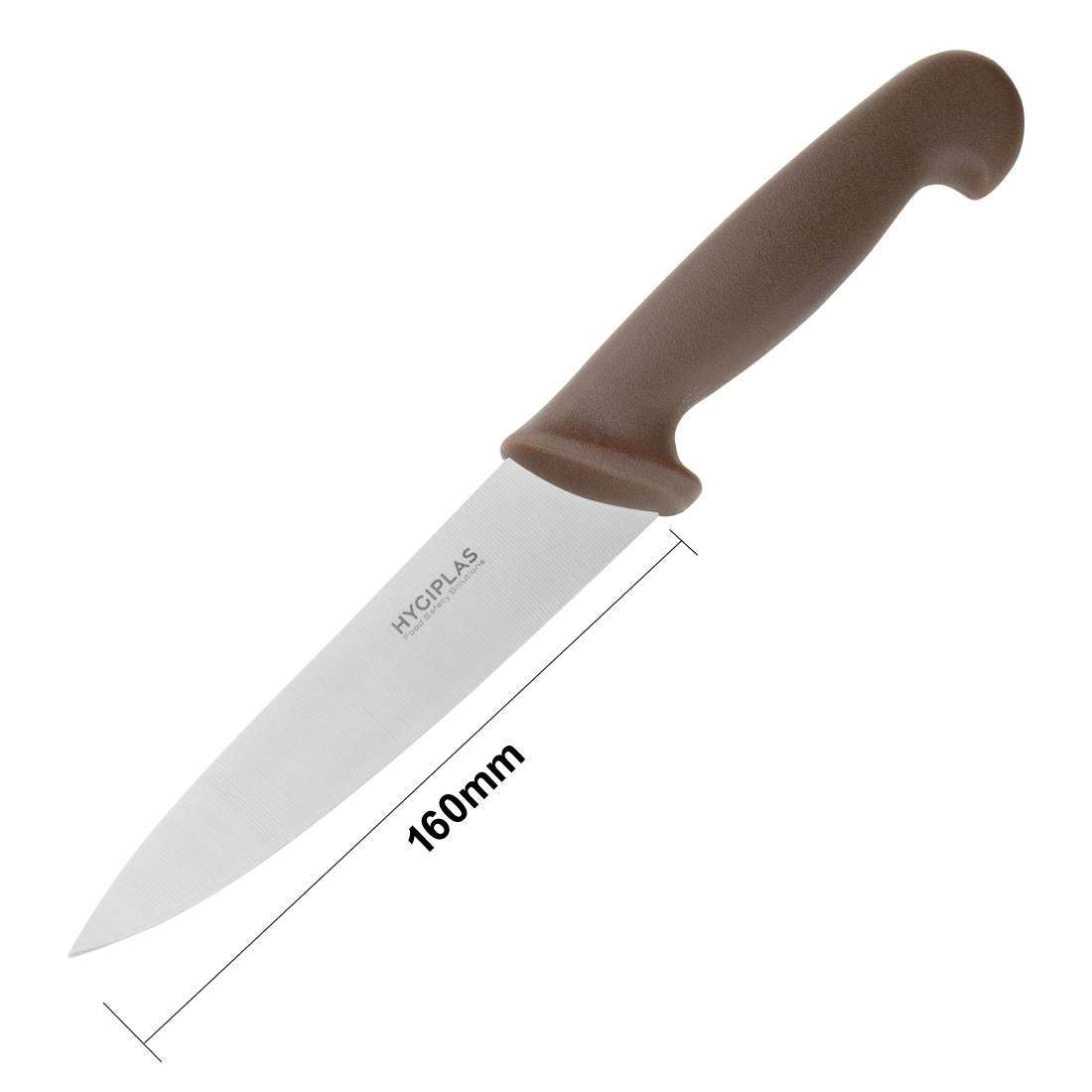 FX115 Hygiplas Cooks Knife Brown 15.9cm JD Catering Equipment Solutions Ltd