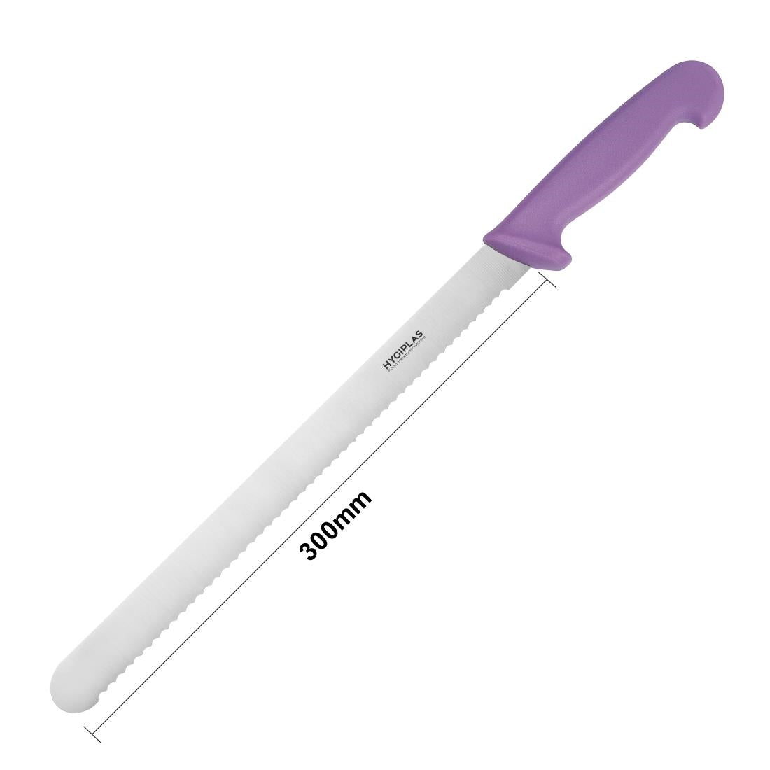 FX119 Hygiplas Slicer Serrated Purple 30.5cm JD Catering Equipment Solutions Ltd