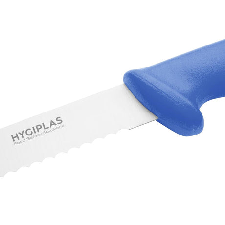 FX120 Hygiplas Slicer Serrated Blue 25.4cm JD Catering Equipment Solutions Ltd