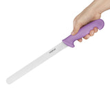 FX123 Hygiplas Slicer Serrated Purple 25.4cm JD Catering Equipment Solutions Ltd