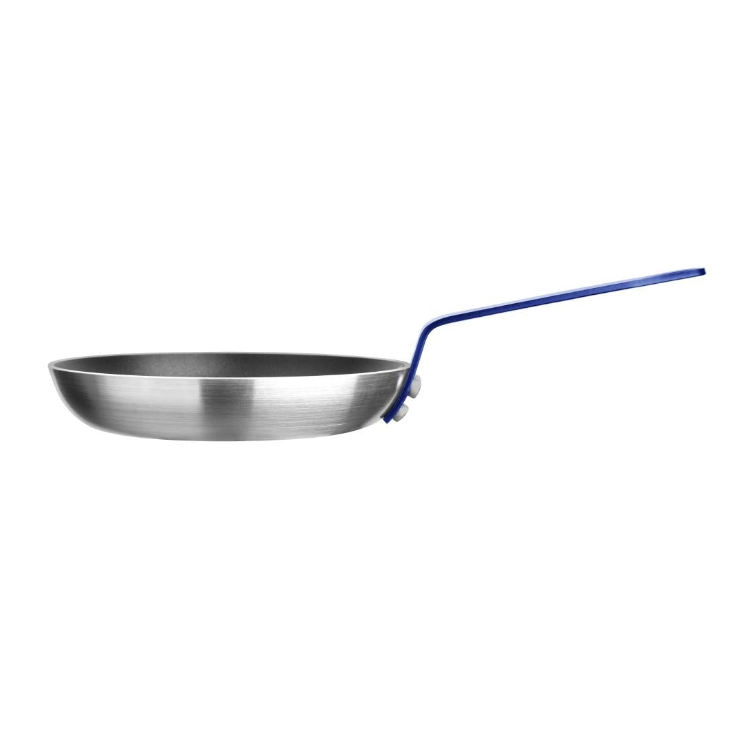 FX134 Hygiplas Non-Stick Teflon Aluminium Platinum Plus Frying Pan with Blue Handle 200mm JD Catering Equipment Solutions Ltd