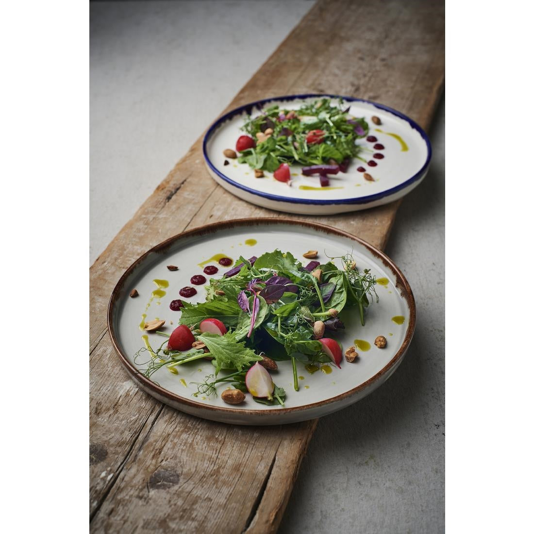 FX152 Dudson Harvest Walled Plates Ink 210mm (Pack of 6) JD Catering Equipment Solutions Ltd