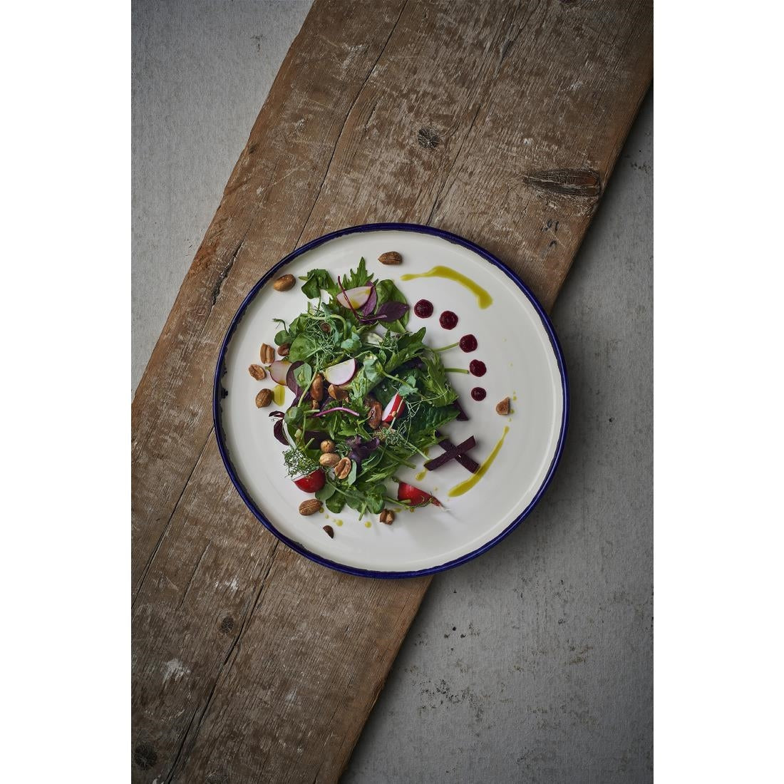 FX152 Dudson Harvest Walled Plates Ink 210mm (Pack of 6) JD Catering Equipment Solutions Ltd