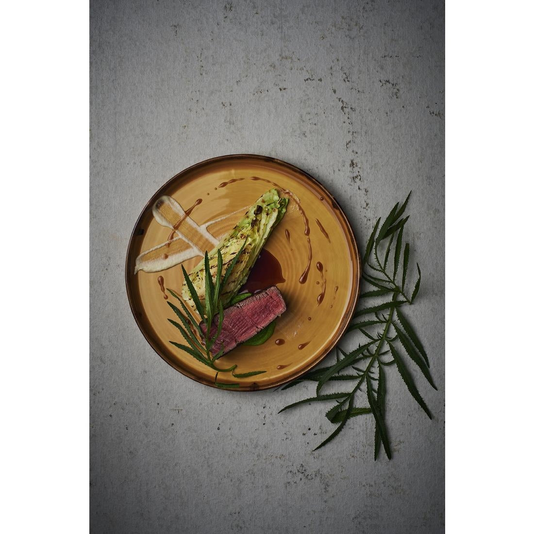 FX154 Dudson Harvest Walled Plates Mustard 210mm (Pack of 6) JD Catering Equipment Solutions Ltd