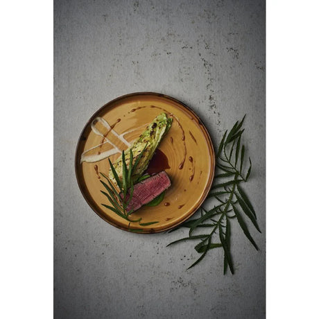 FX154 Dudson Harvest Walled Plates Mustard 210mm (Pack of 6) - JD Catering Equipment Solutions Ltd