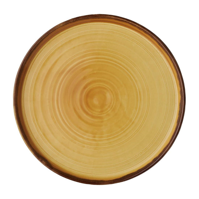 FX154 Dudson Harvest Walled Plates Mustard 210mm (Pack of 6) JD Catering Equipment Solutions Ltd