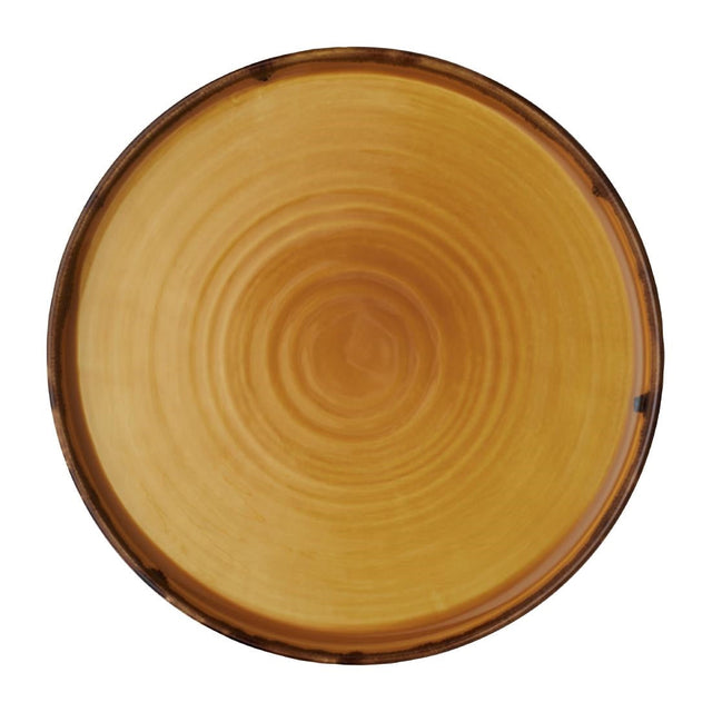 FX155 Dudson Harvest Walled Plates Mustard 260mm (Pack of 6) JD Catering Equipment Solutions Ltd