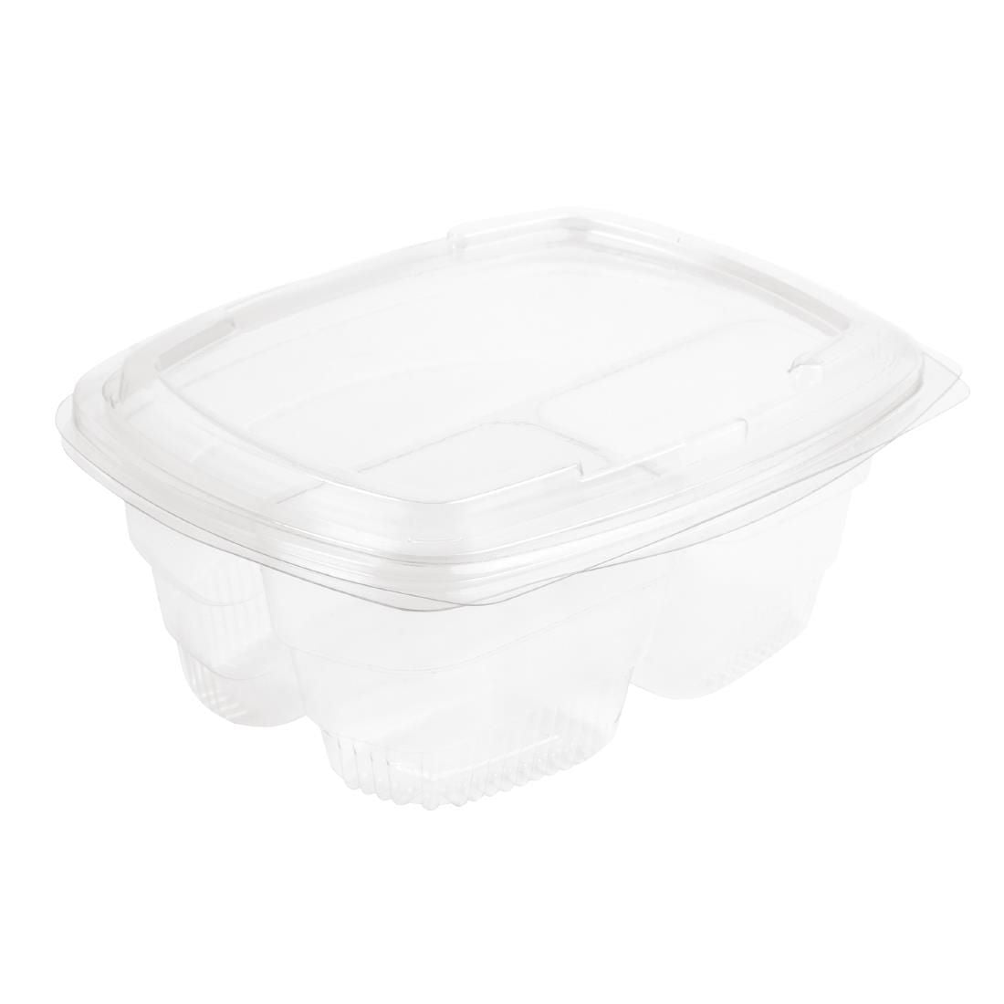 Faerch Fresco Three-Compartment Recyclable Deli Containers With Lid 750ml / 26oz JD Catering Equipment Solutions Ltd