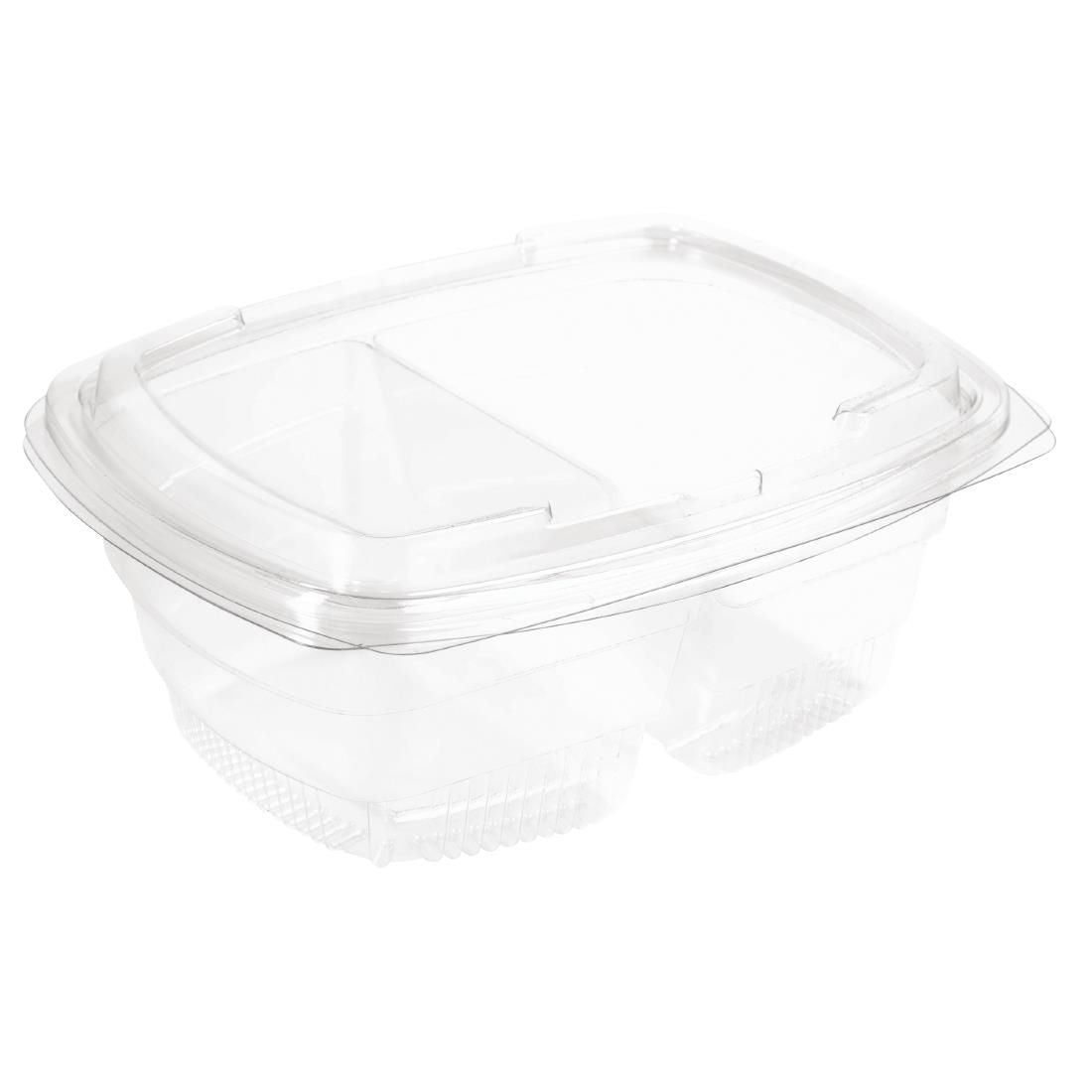 Faerch Fresco Two-Compartment Recyclable Deli Containers With Lid 900ml / 32oz JD Catering Equipment Solutions Ltd