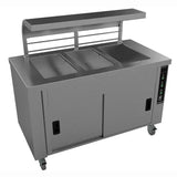 Falcon Chieftain 3 Well Heated Servery Counter with Trayslide HS3-T - JD Catering Equipment Solutions Ltd